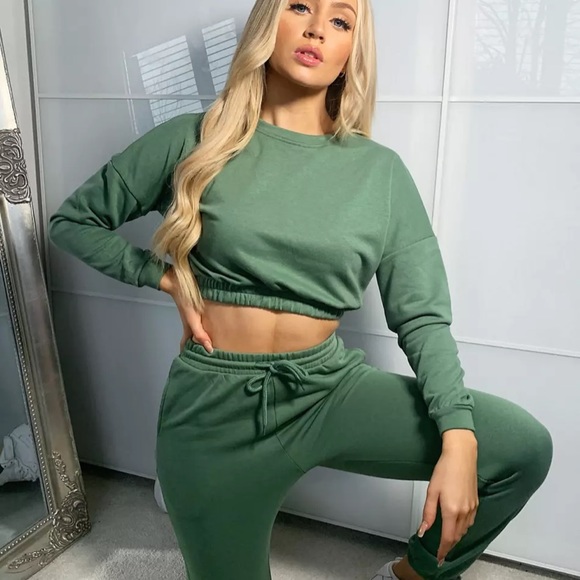 ASOS Pants - ASOS South Beach Sweat Set in Khaki Green